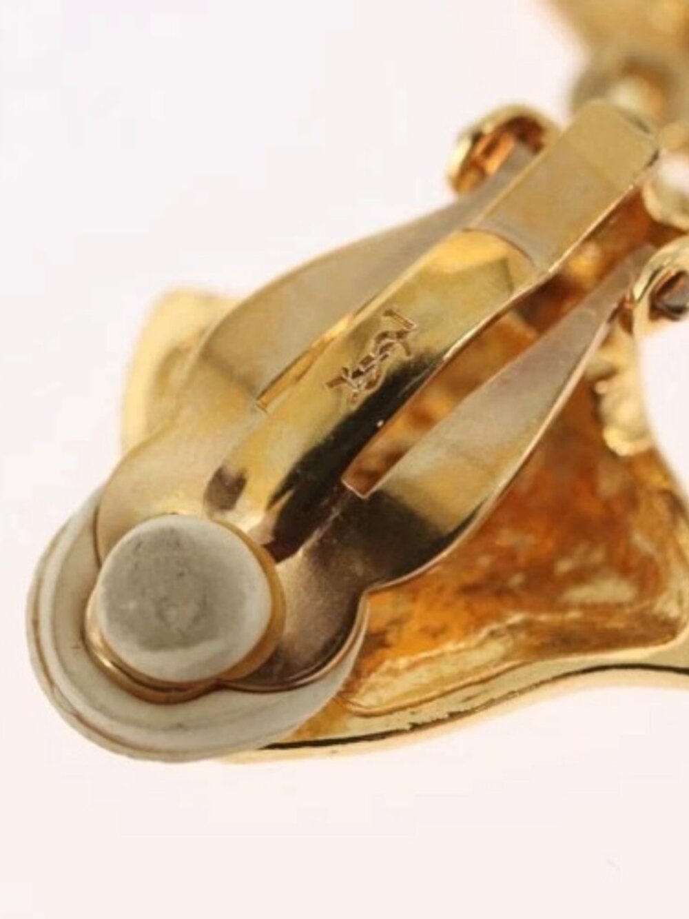 SAINT LAURENT Earring Earring metal Gold Auth BSZ416V - Picture 10 of 14
